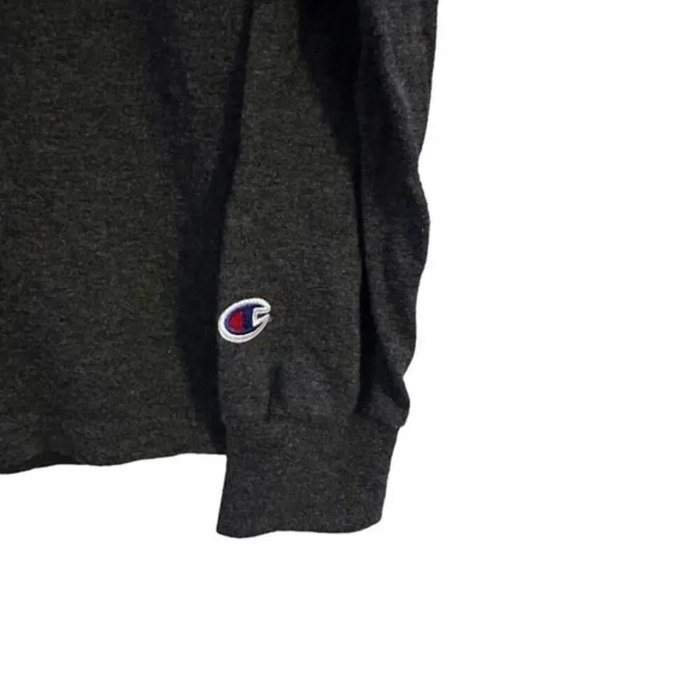Ole Miss Champion‎ T-Shirt Mens S Small Gray Long Sleeve Tee 50/50 Cotton Poly - Picture 3 of 5